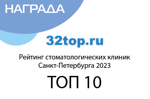 Победа в ежегодной премии от портала 32TOP - 2023